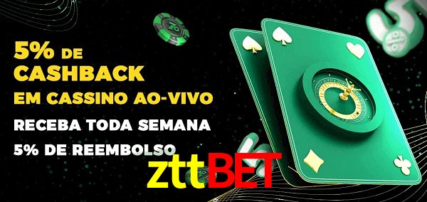 Promoções do cassino ao Vivo zttbet